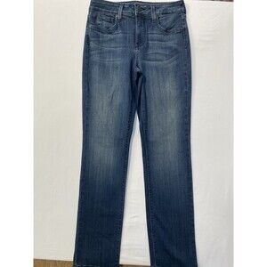 NYDJ Marilyn Straight Jeans Women's Size 2 Blue Sure Stretch Lift Tuck Denim